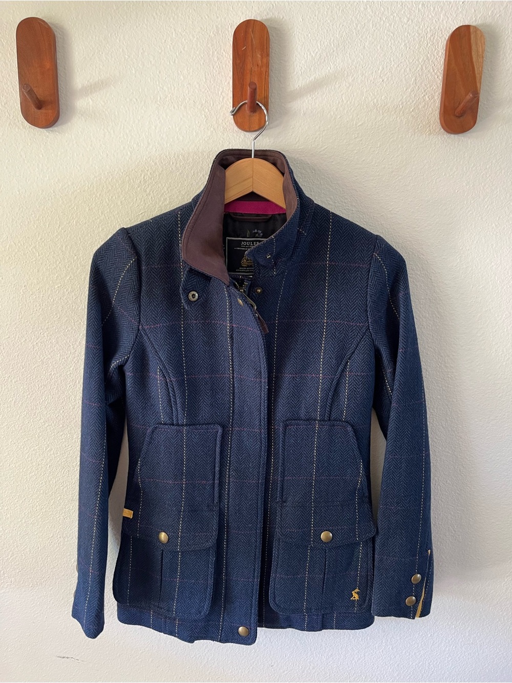 Joules Navy Tweed Field Jacket - New, NwT